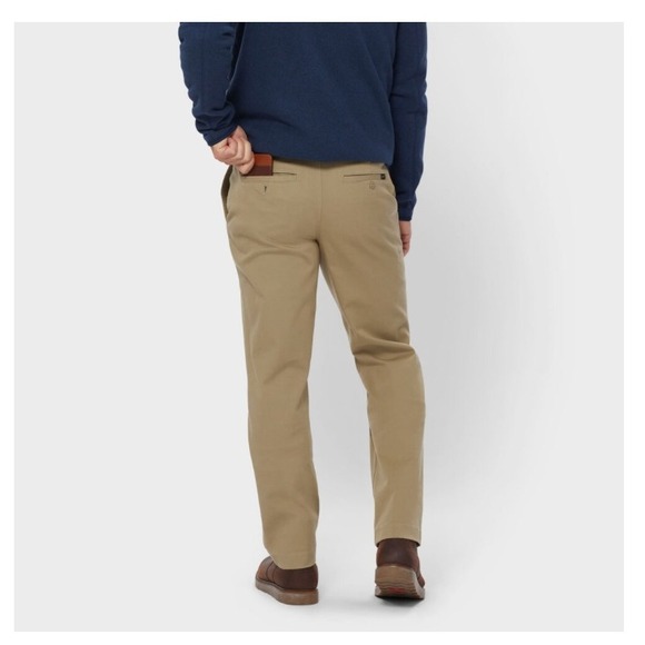 Duluth Trading Men's DuluthFlex Ballroom Khaki Relaxed Fit Pants 42x32 Tan - Picture 9 of 15